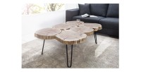 Table basse NOMA rectangulaire 110cm vue de côté