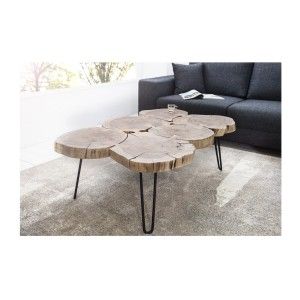 Table basse NOMA rectangulaire 110cm vue de côté
