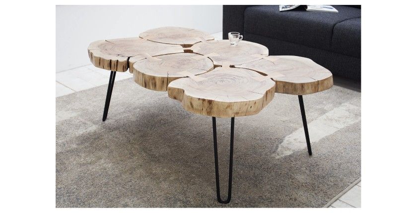 Table basse NOMA rectangulaire 110cm mise en situation