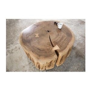 Table basse ronde NOMA 60cm vue de haut