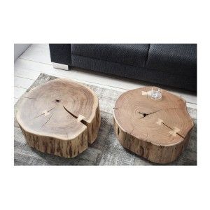 Zoom sur la table basse ronde NOMA 60cm avec une deuxième