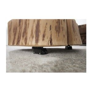 Zoom sur la tranche de la table basse ronde NOMA 60cm