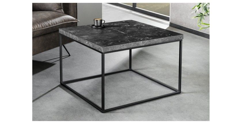 Table basse ABITTA anthracite vu de côté
