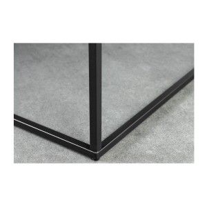 Zoom sur le pied de la table basse ABITTA anthracite