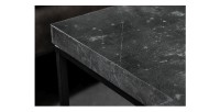 Zoom la tranche du plateau de la table basse ABITTA anthracite