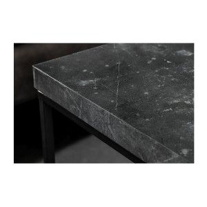 Zoom la tranche du plateau de la table basse ABITTA anthracite