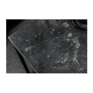 Zoom sur le plateau de la table basse ABITTA anthracite