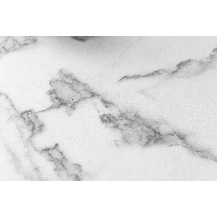 Zoom sur la texture du plateau de la table basse blanche carré ABITTA
