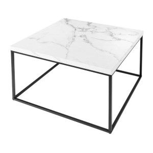 Table basse blanche carré ABITTA