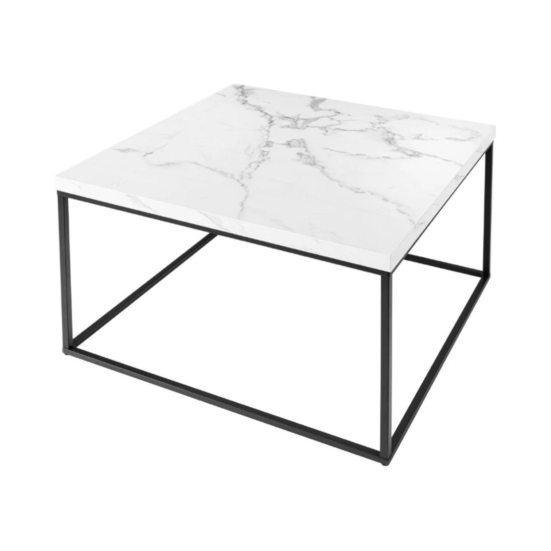 Table basse blanche carré ABITTA