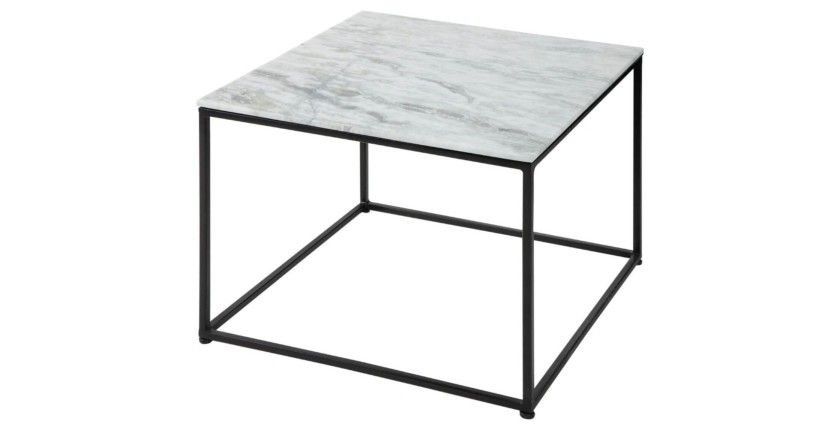 Table basse carré gris clair ABITTA