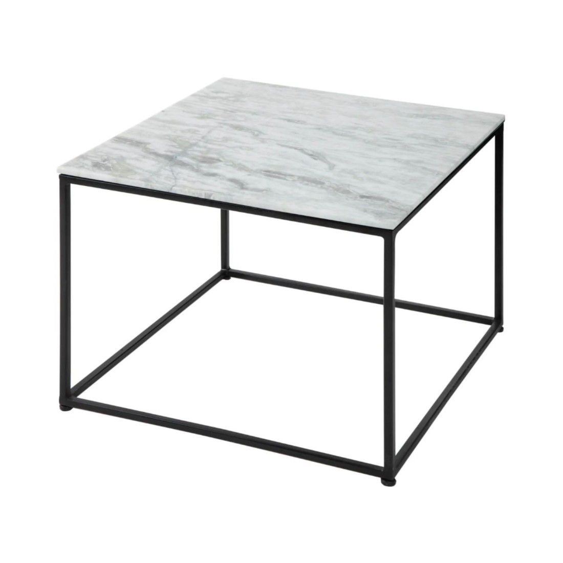 Table basse carré gris clair ABITTA