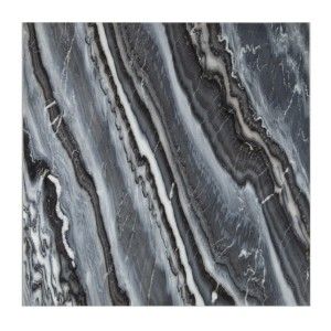 Deuxième exemple de marbrage pour la table basse carré grise ABITTA