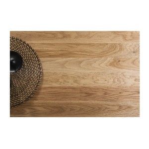 Zoom sur la texture du plateau de la table basse rectangulaire avec étagère ABITTA