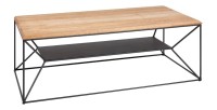 Table basse rectangulaire avec étagère ABITTA