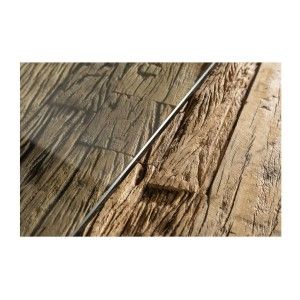 Zoom sur les textures des deux plateaux de la table RAFTA 220cm avec sur-plateau en verre