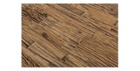 Zoom sur la texture du plateau en bois de la table RAFTA 180cm avec plateau en verre