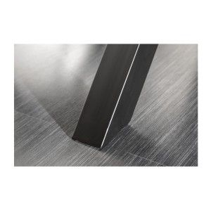 Zoom sur l'un des pieds de la table RAFTA 180cm avec plateau en verre