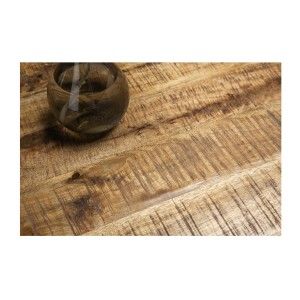 Zoom sur le plateau de la table SOLARA 200cm en bois massif