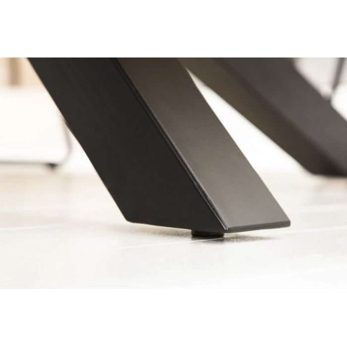 Tavolo da pranzo SOLARA 180 cm – Piano in legno massello di mango e metallo nero