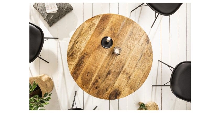 Table LODEN ronde 80cm vue de haut