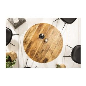 Table LODEN ronde 80cm vue de haut
