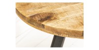 Zoom sur la tranche de la table LODEN ronde 80cm