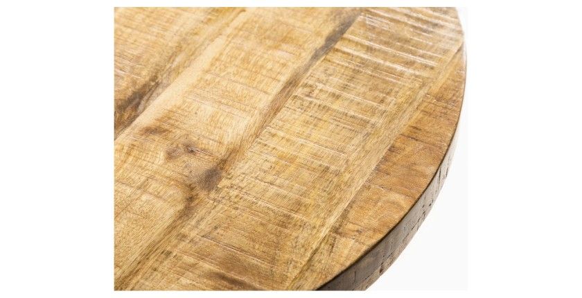 Zoom sur le plateau de la table LODEN ronde 80cm