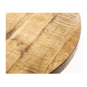 Zoom sur le plateau de la table LODEN ronde 80cm
