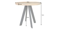 Dimensions de la table LODEN ronde 80cm