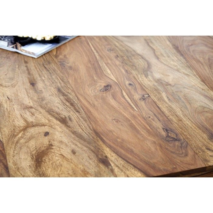 Eettafel ORBO 160 cm – Massief gelakte Sheesham houten tafel