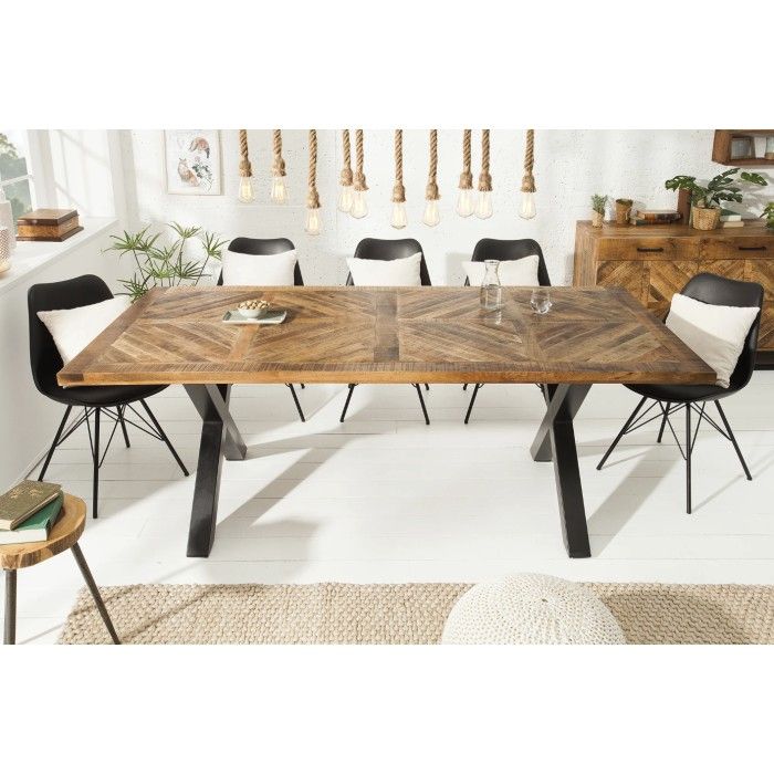 Table ZAREL rectangulaire 200cm vue de face