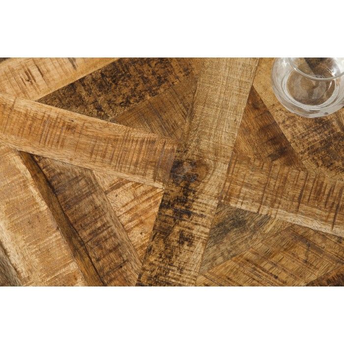 Zoom sur les motifs du plateau de la table ZAREL rectangulaire 200cm