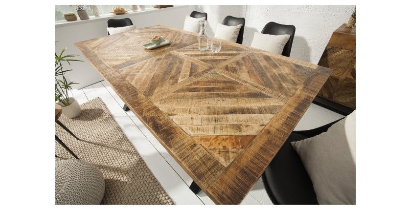 Table ZAREL rectangulaire 160cm vue de haut