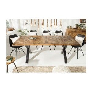 Table ZAREL rectangulaire 160cm vue de face