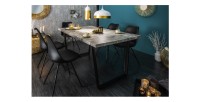 Table MERAX rectangulaire 160cm grise mise en situation