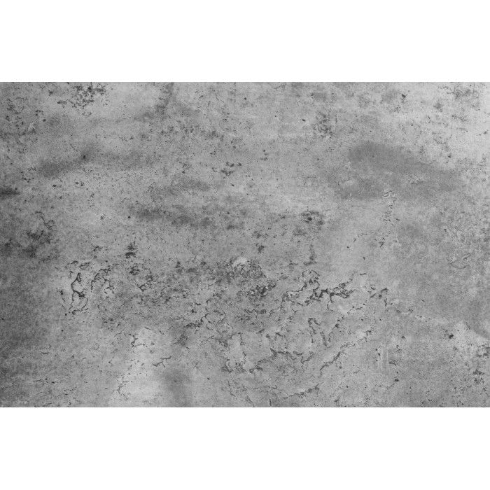 Eettafel MERAX 160 cm - Grijs betoneffect blad en zwart metalen frame