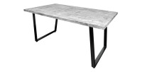 Table MERAX rectangulaire 160cm grise