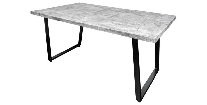 Table MERAX rectangulaire 160cm grise