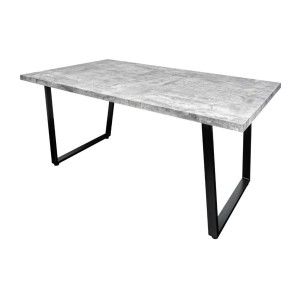 Table MERAX rectangulaire 160cm grise