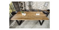 Table LODEN rectangulaire 180cm et pieds en U vue de haut