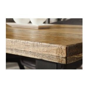 Zoom sur le coin de la table LODEN rectangulaire 180cm et pieds en U