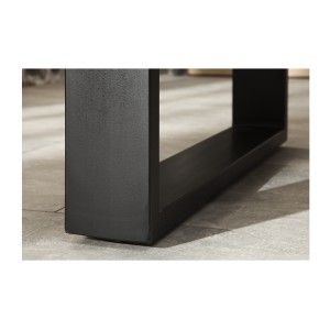 Zoom sur l'un des pieds en U de la table LODEN rectangulaire 160cm