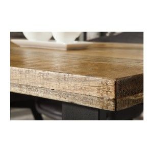 Zoom sur le coin de la table LODEN rectangulaire 160cm pieds en U