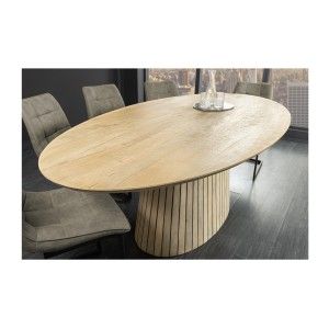 Table ORINO ovale 220cm vue de haut
