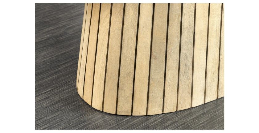 Zoom sur le pied central de la table ORINO ovale 220cm