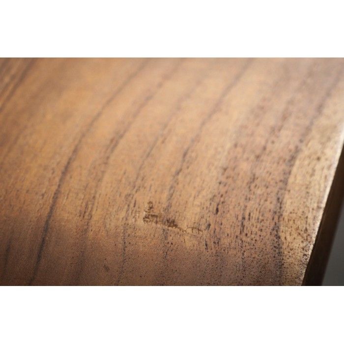 Tavolo da pranzo SCANI 160 cm – Piano in legno massiccio di acacia verniciato e struttura coordinata