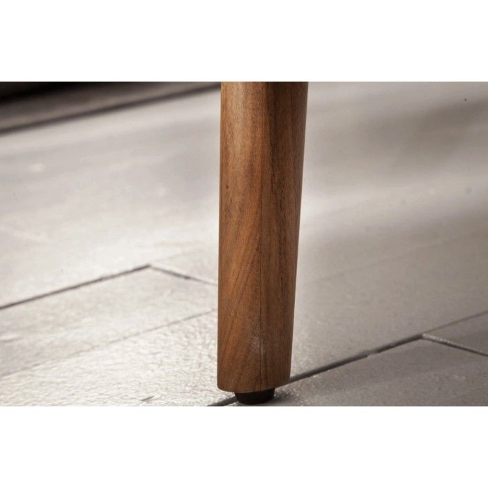 Tavolo da pranzo SCANI 160 cm – Piano in legno massiccio di acacia verniciato e struttura coordinata