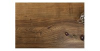 Zoom sur la texture du plateau de la table de salle à manger ORBO 240cm avec pieds en X
