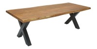 Table de salle à manger ORBO 240cm avec pieds en X